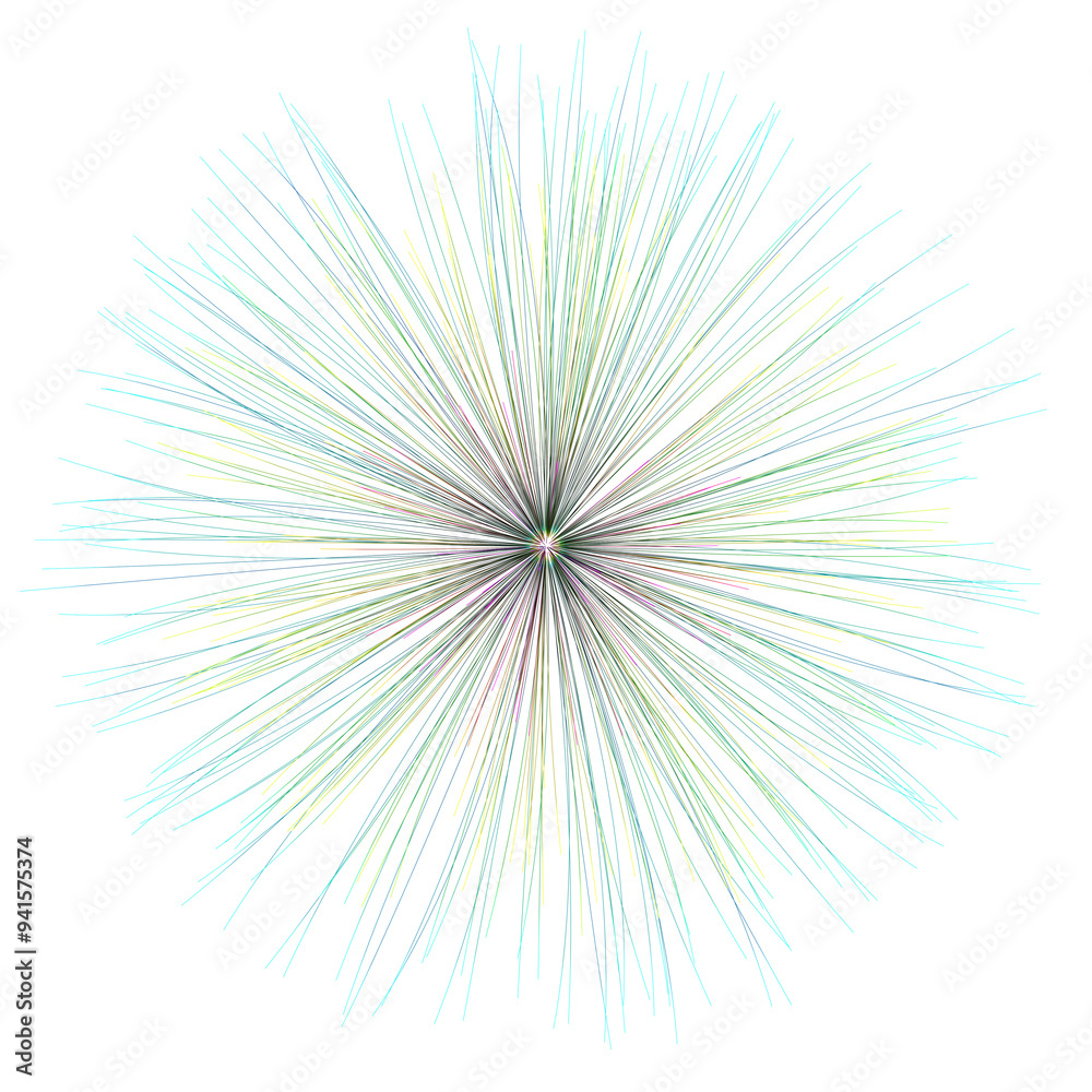 Obraz premium A breathtaking 3D illustration depicting a vast network of colorful threads, reminiscent of a cosmic web or a spider's silk. Perfect for adding a sense of awe and wonder to your designs