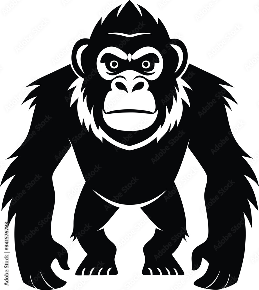 apes silhouette illustration black and white apes silhouette illustration black and white