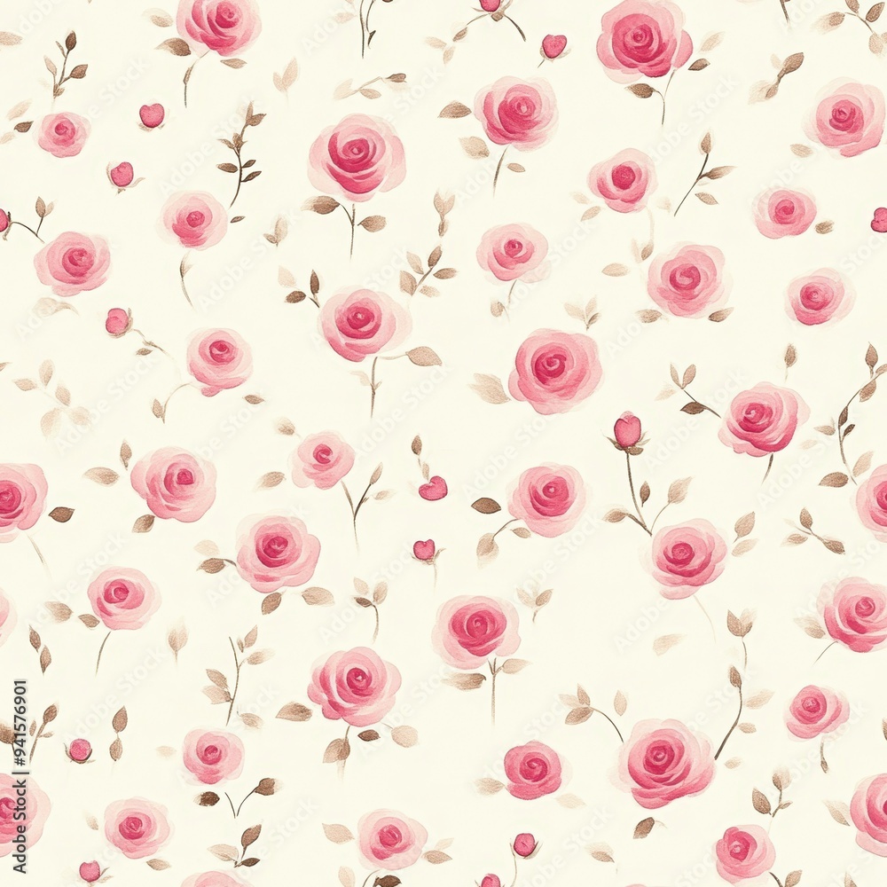 Pink roses pattern on a light background, ideal for wallpapers, gift wrapping, wedding invitations, or fabric designs to add a touch of elegance and romance, Pink roses pattern on a light background, ideal for wallpapers, gift wrapping, wedding invitations, or fabric designs to add a touch of elegance and romance,