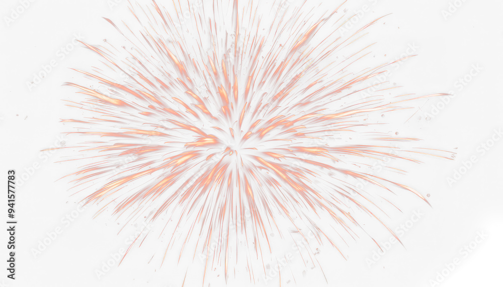 Obraz premium Firework explosion isolate on transparent background, cutout, png