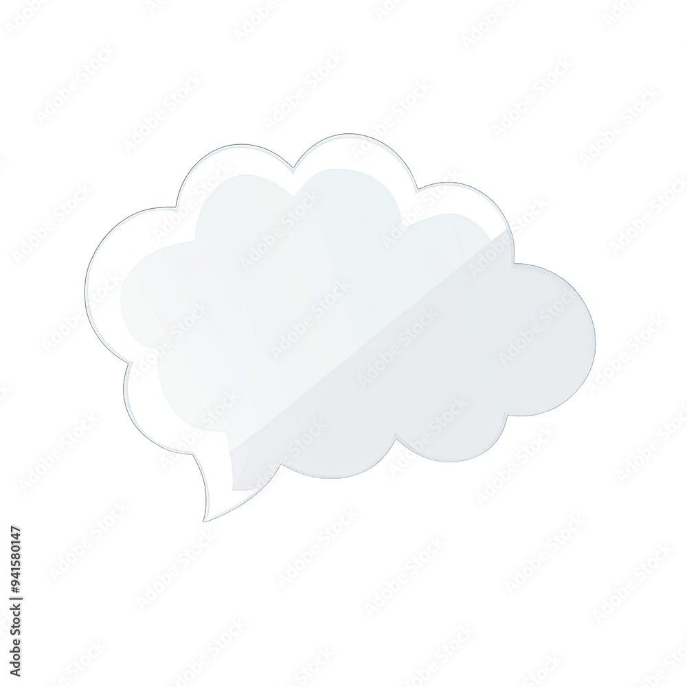Hand-drawn Speech Bubble in White with Black Outline Vector Illustration Hand-drawn Speech Bubble in White with Black Outline Vector Illustration