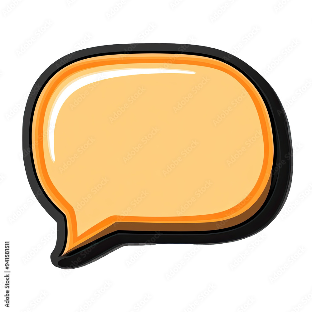 Hand-drawn Speech Bubble in White with Black Outline Vector Illustration Hand-drawn Speech Bubble in White with Black Outline Vector Illustration