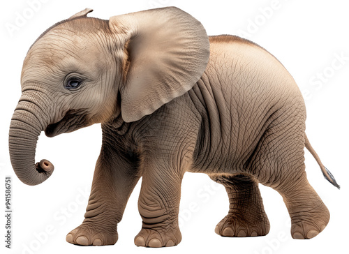 PNG Baby elephant standing