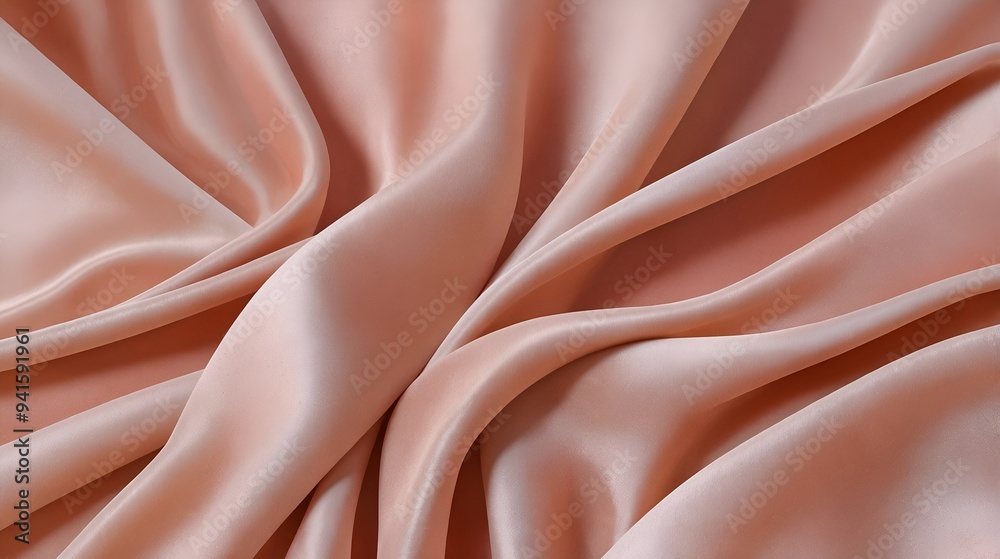 A luxurious silk fabric background in soft peach tones with elegant folds, showcasing a smooth, glossy texture perfect for sophisticated design and decor.
A luxurious silk fabric background in soft peach tones with elegant folds, showcasing a smooth, glossy texture perfect for sophisticated design and decor.