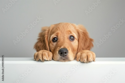 Cute golden retriever puppy...
