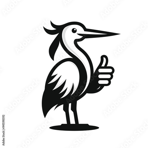 Heron cartoon