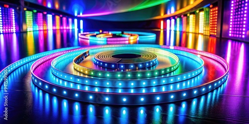 Color-Changing LED Strip Lighting: Dynamic hues, programmable patterns, immersive experiences photo