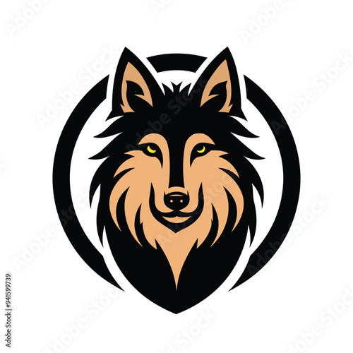 Wolf head mascot