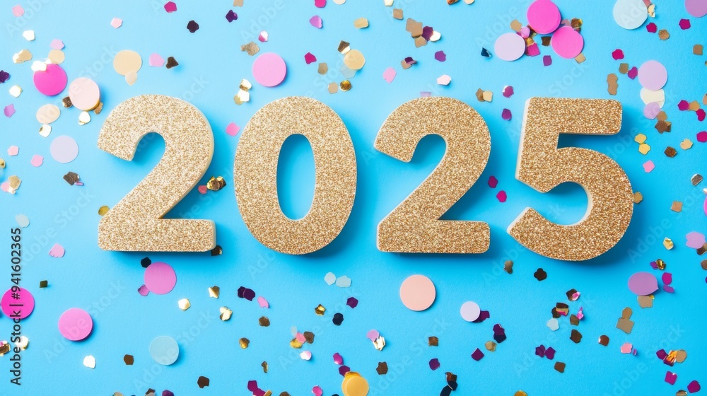 New Year's Eve Greetings and Celebrations in Sparkling Gold 2025 New Year's Eve Greetings and Celebrations in Sparkling Gold 2025