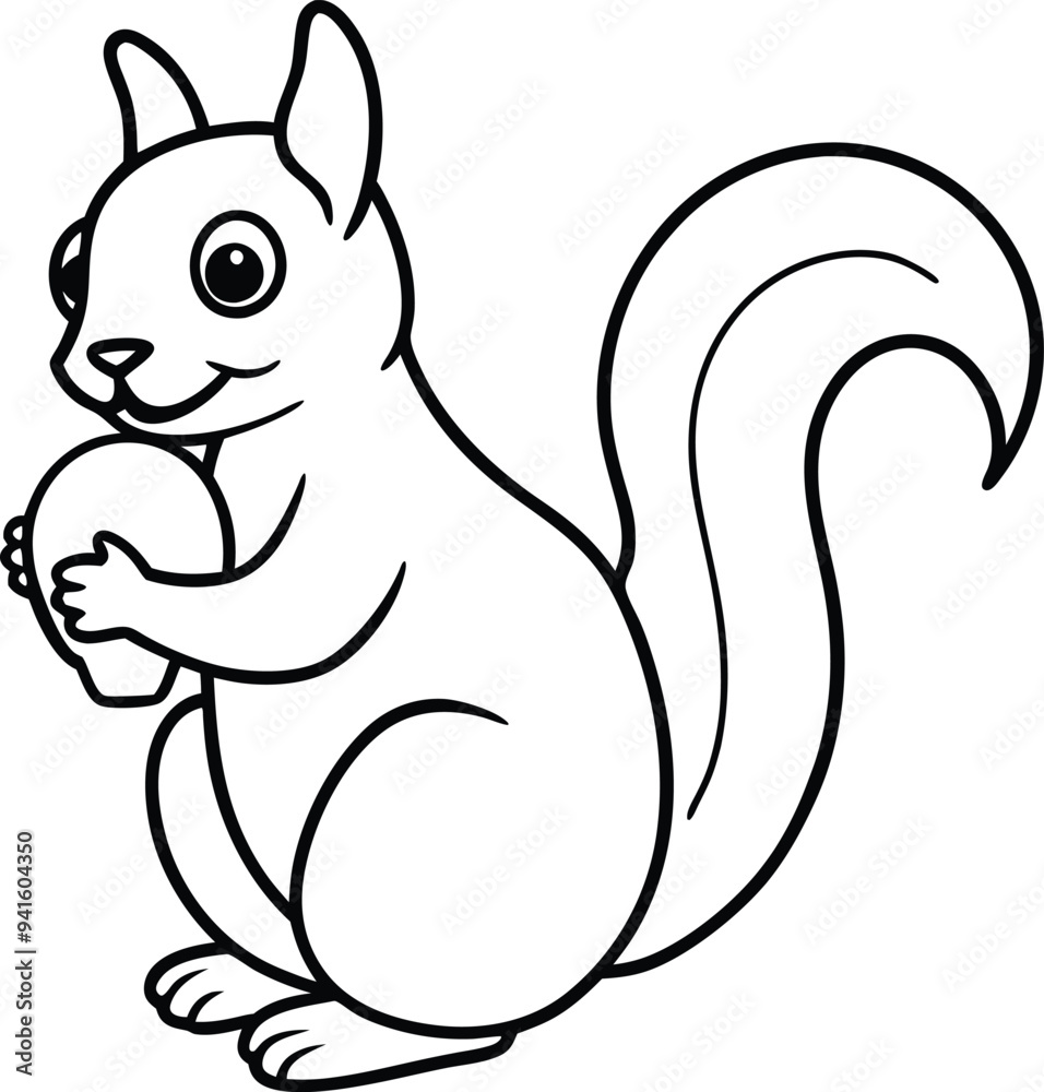 Cute squirrel line drawing ideal for children's coloring book sparking imagination and artistic skills in young artists
Cute squirrel line drawing ideal for children's coloring book sparking imagination and artistic skills in young artists