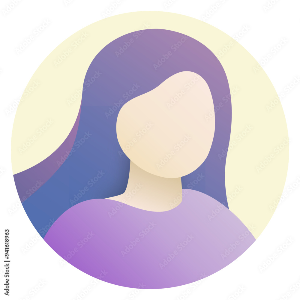 Purple user profile icon Purple user profile icon
