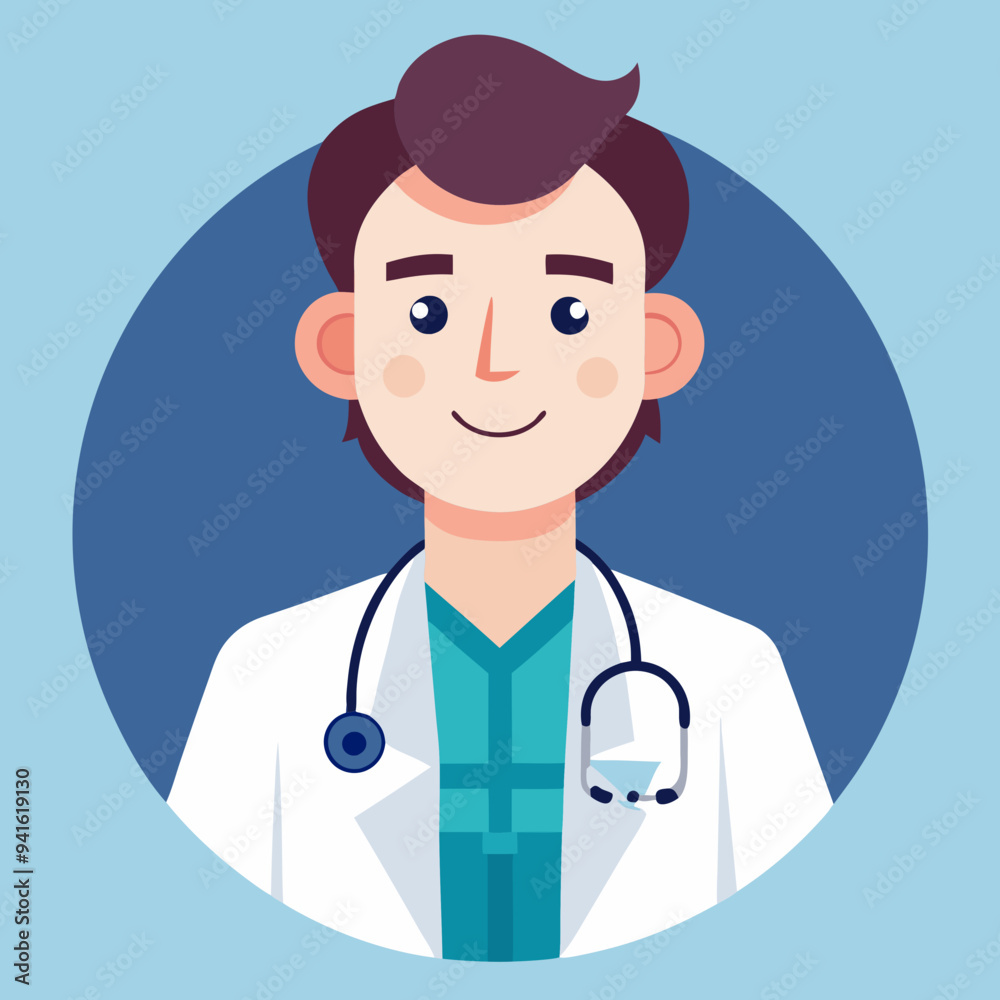 Fototapeta premium doctor with stethoscope