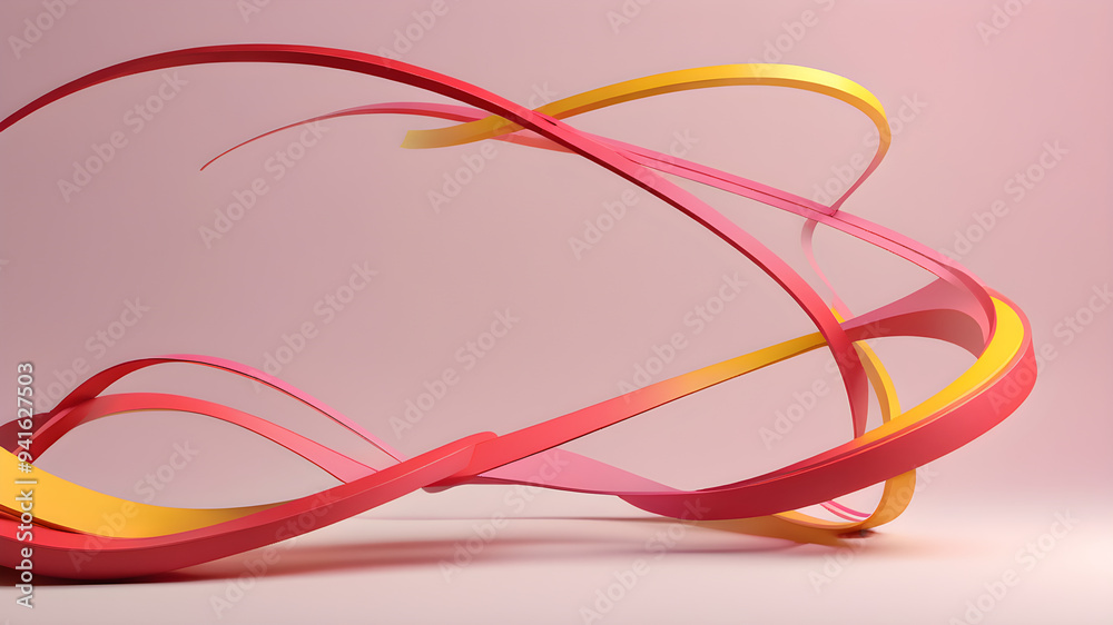 pink yellow 3d waves on lighter background, backdrop poster banner design pink yellow 3d waves on lighter background, backdrop poster banner design