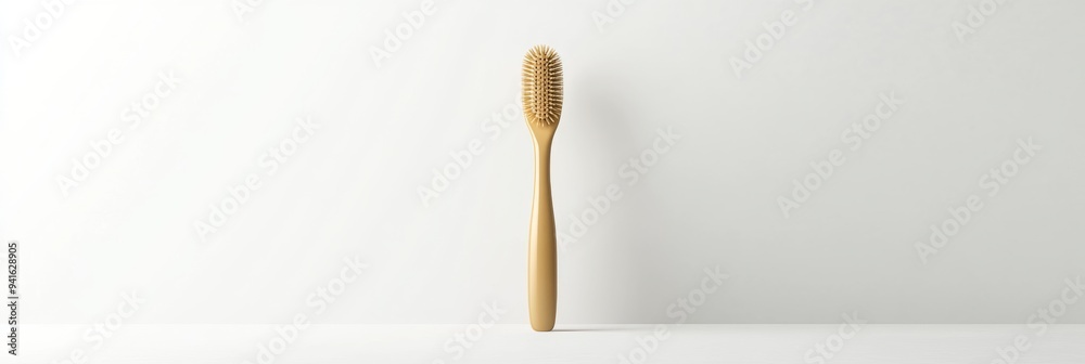Modern 3D Bathroom Toilet Brush Vector Icon on White Background Modern 3D Bathroom Toilet Brush Vector Icon on White Background
