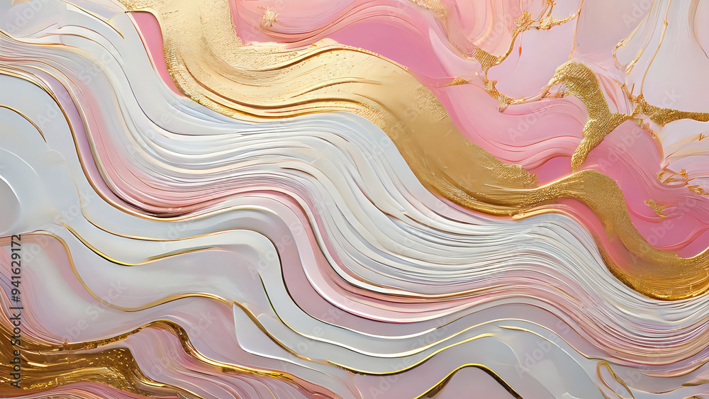 custom made wallpaper toronto digitalAbstract colorful background. Splash, wave. Oil on canvas. For textures and banners.  Generative AI