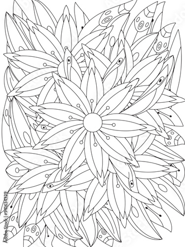 Flowers Coloring Book Pages Flowers Patterns