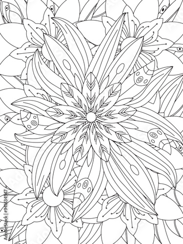 Flowers Coloring Book Pages Flowers Patterns