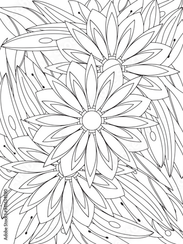 Flowers Coloring Book Pages Flowers Patterns