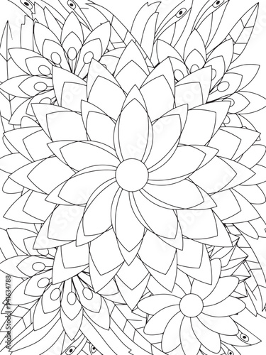 Flowers Coloring Book Pages Flowers Patterns