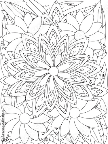 Flowers Coloring Book Pages Flowers Patterns