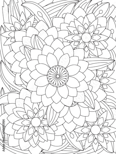 Flowers Coloring Book Pages Flowers Patterns