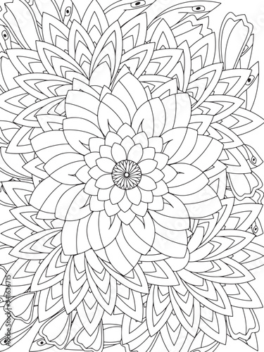 Flowers Coloring Book Pages Flowers Patterns