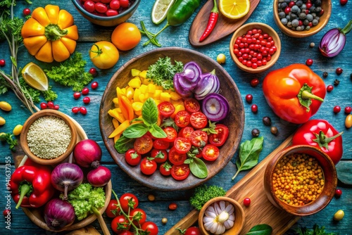 Wallpaper Mural vibrant food styling Torontodigital.ca