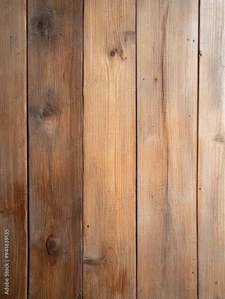 A close-up shot of a rustic wooden surface with natural grain and knots. The warm tones and weathered texture create a sense of authenticity and vintage charm. This image can be used as a background f A close-up shot of a rustic wooden surface with natural grain and knots. The warm tones and weathered texture create a sense of authenticity and vintage charm. This image can be used as a background f