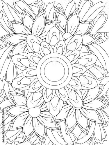 Flowers Coloring Book Pages Flowers Patterns