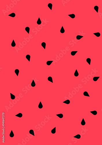 Watermelon day set of flyers, posters, banners, placards, cards, brochure design templates. Watermelon Day. Slices of watermelon. Texture of the watermelons with seeds. Vector illustrations.