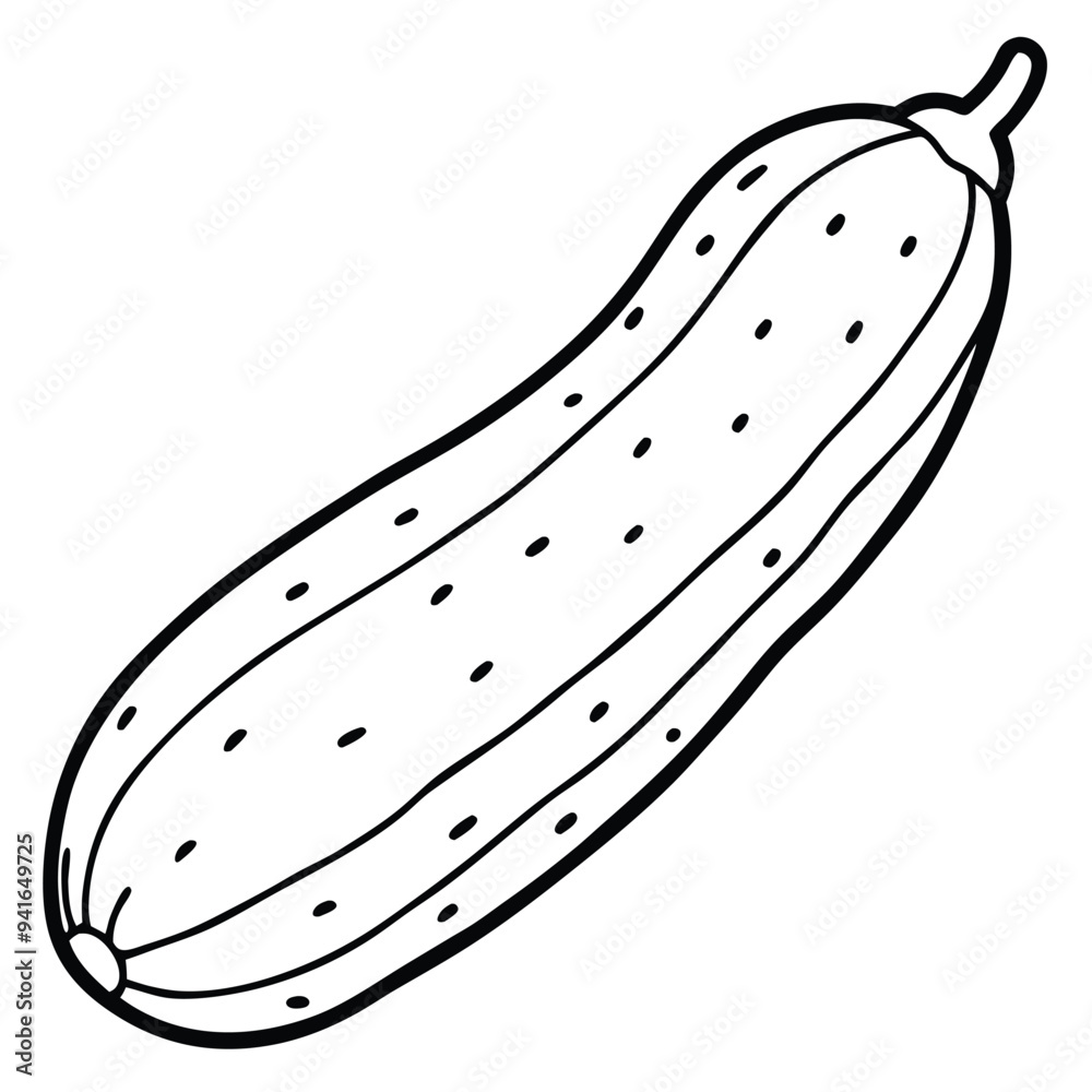 Cucumber Cartoon Style Vector illusration , Food Vegetable Vector Cucumber Cartoon Style Vector illusration , Food Vegetable Vector