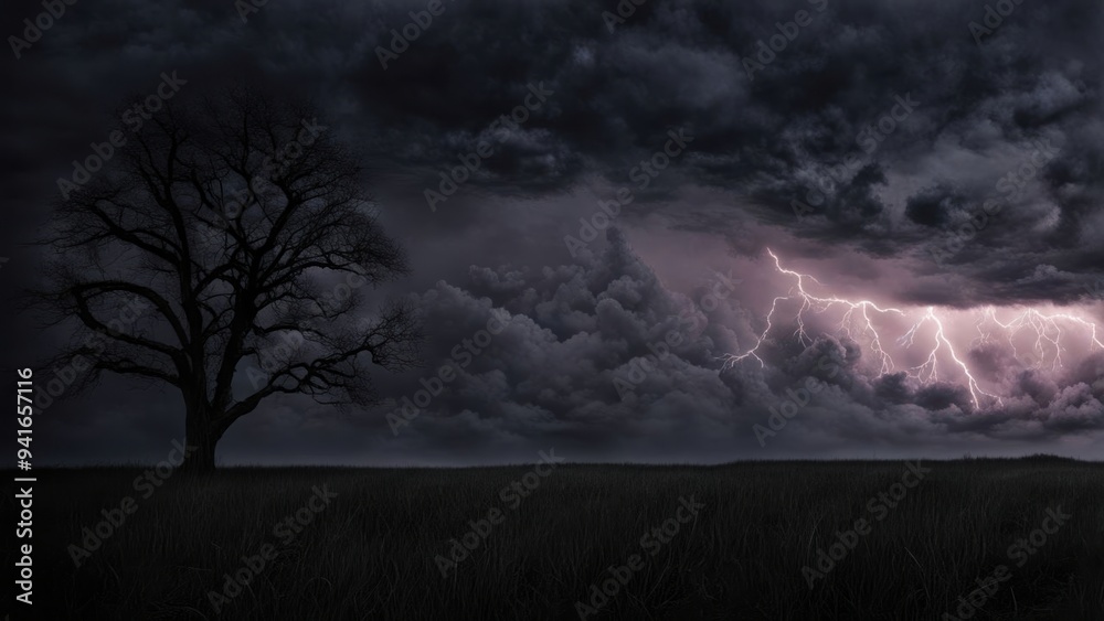 storm clouds over the sea created with generative AI software storm clouds over the sea created with generative AI software