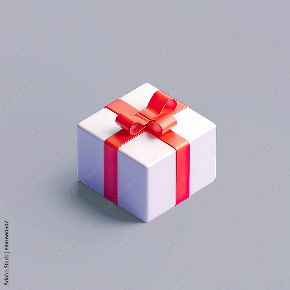 Gift Boxes with Red Ribbon Designs. AI generated image Gift Boxes with Red Ribbon Designs. AI generated image