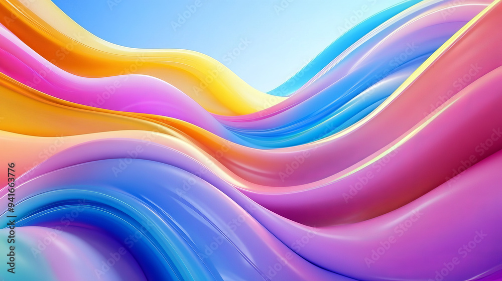 3d colorful dynamic fluid wave abstract background 3d colorful dynamic fluid wave abstract background
