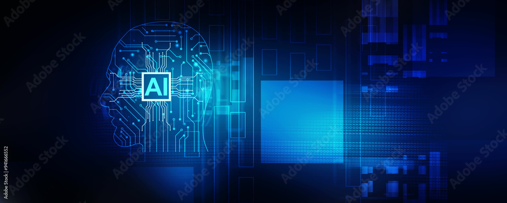 2d illustration Artificial Intelligence (AI) concept
2d illustration Artificial Intelligence (AI) concept