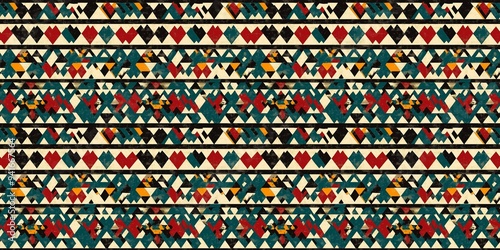 Inca pattern with a historical, geometric design. seamless background pattern