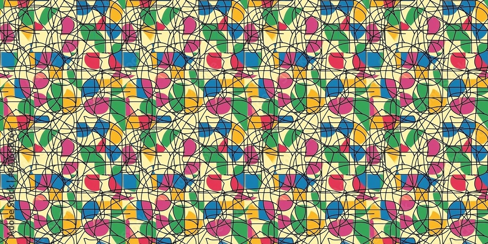 Mathematical pattern with a structured, analytical design. seamless background pattern Mathematical pattern with a structured, analytical design. seamless background pattern