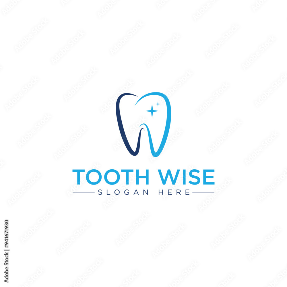 Unique modern minimalistic dental Logo design Unique modern minimalistic dental Logo design