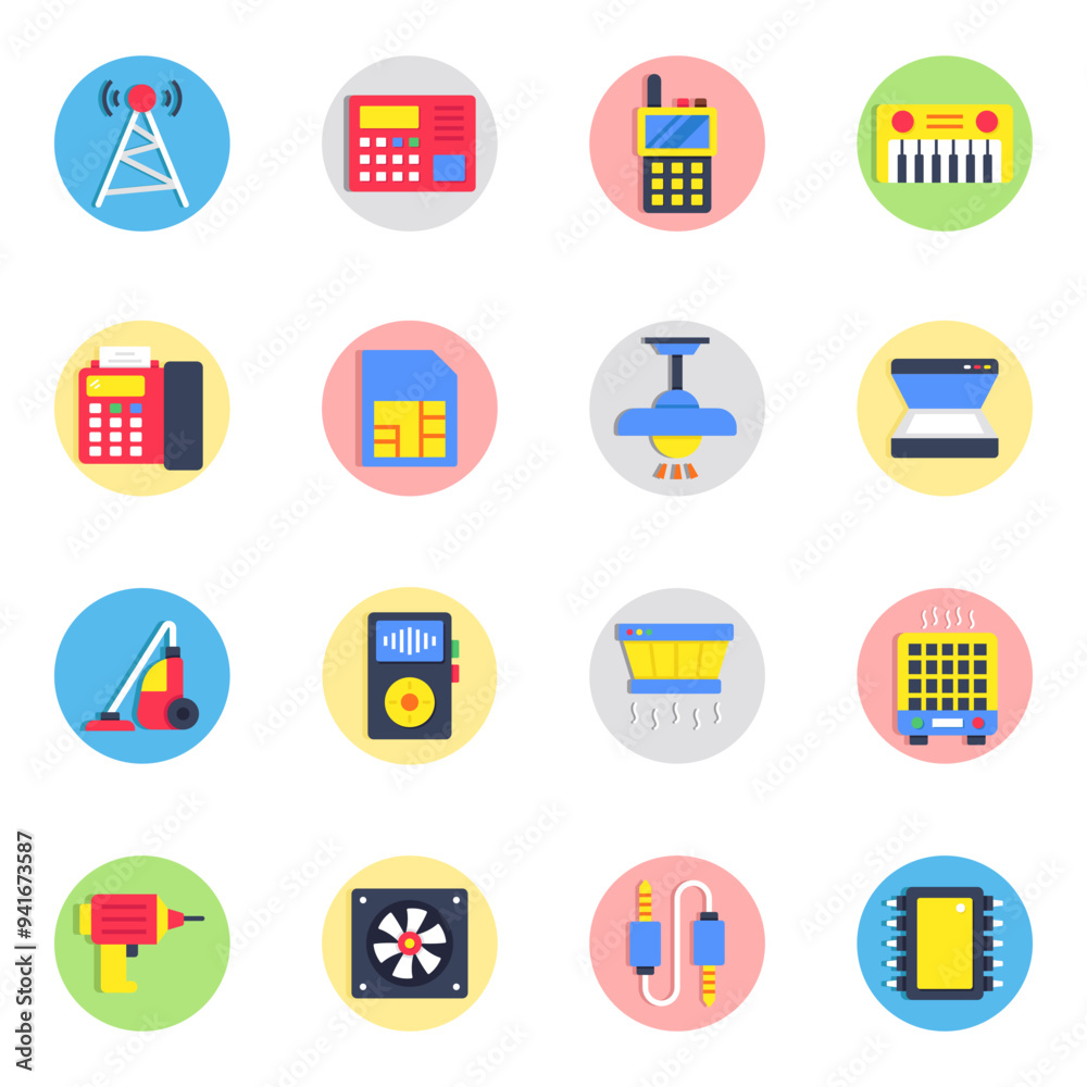 Pack of Electronics and Technology Flat Icon
Pack of Electronics and Technology Flat Icon