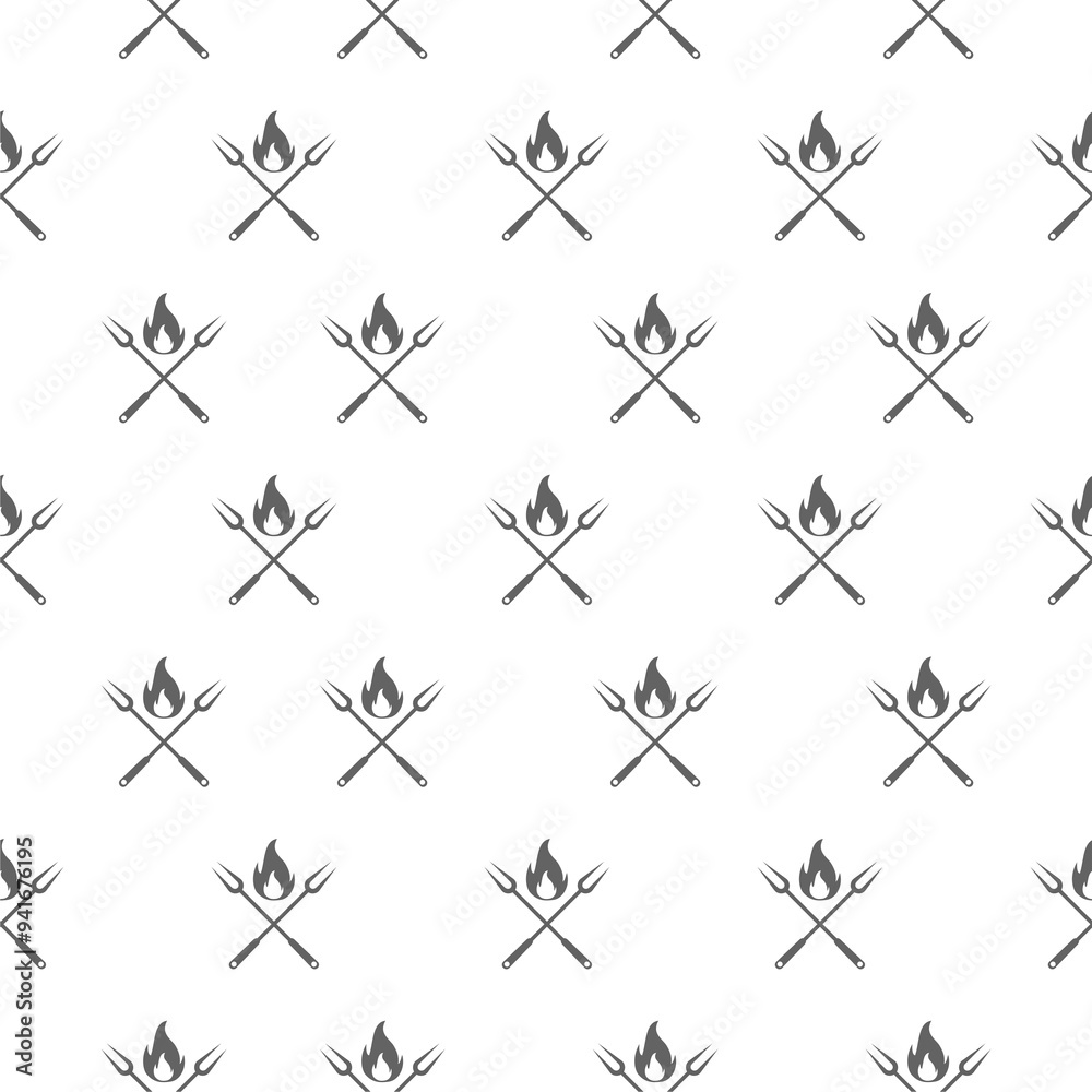 BBQ barbecue tools seamless pattern background BBQ barbecue tools seamless pattern background