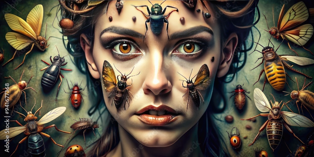 Entomophobia in Focus: Artistic interpretations of the fear of insects, exploring the psychological and cultural aspects of this phobia. Entomophobia in Focus: Artistic interpretations of the fear of insects, exploring the psychological and cultural aspects of this phobia.