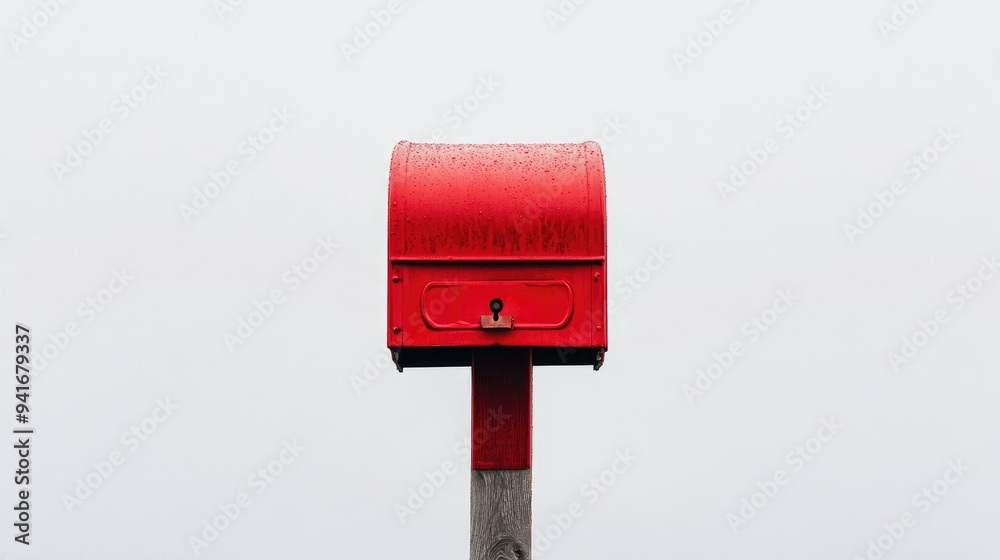 red mailbox isolated on white with 100-200 characters and ending red mailbox isolated on white with 100-200 characters and ending