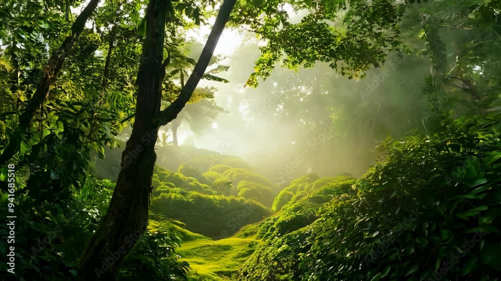 sun shining through the forest sun shining through the forest