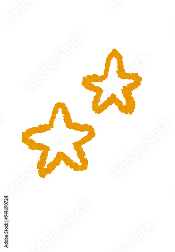 star doodle scribble decoration