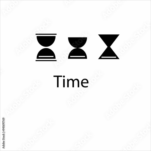 logo for business, time management vector