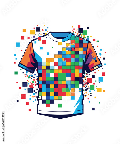 Colorful Abstract T-shirt Vector Design