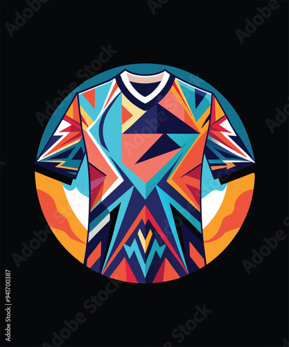 Colorful Abstract T-shirt Vector Design