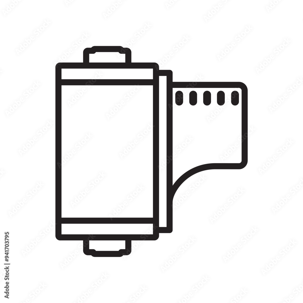 camera roll film icon design vector template camera roll film icon design vector template