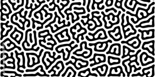 Wallpaper Mural Abstract seamless turing pattern minimal organic geometric white background. black bold line abstract pattern Transparent monochrome striped texture, seamless pattern, modern stylish texture. Torontodigital.ca