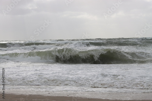 Breaking wave in the North Sea